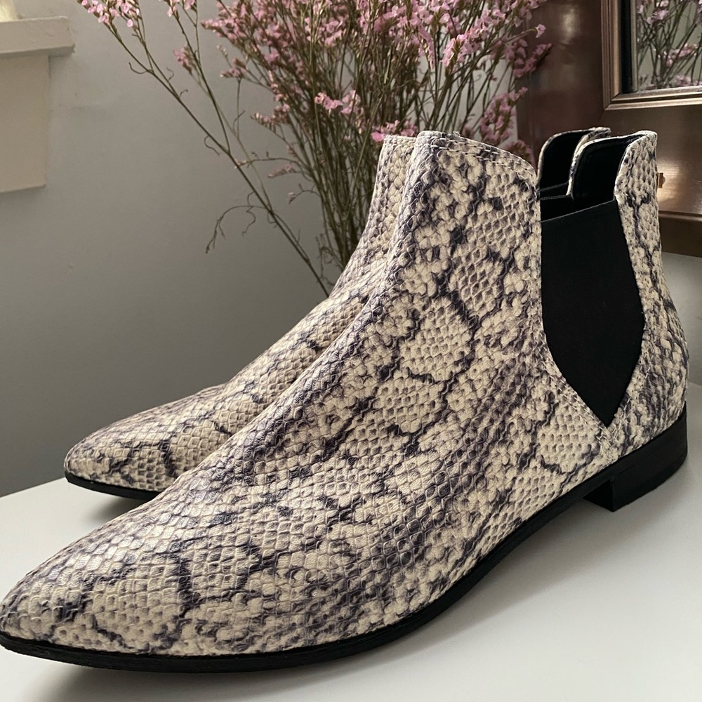 Cole Haan Snake Chelsea Boots